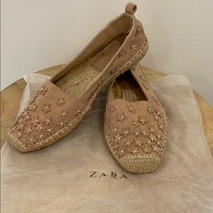Brand new Zara Seude Espadrille Slides Size 38/8